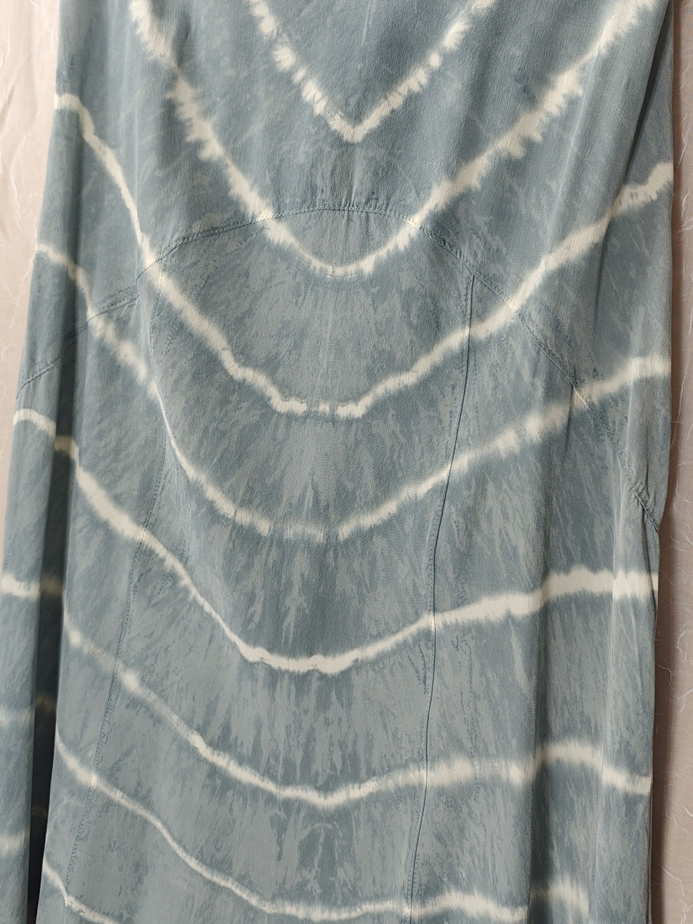 Gypsy 05 Light Blue and White Tie-Dye Maxi Skirt - Picture 2 of 6